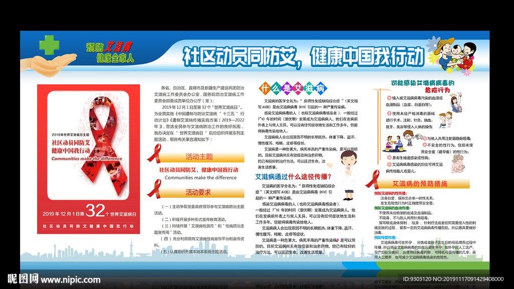 2019艾滋病宣传栏