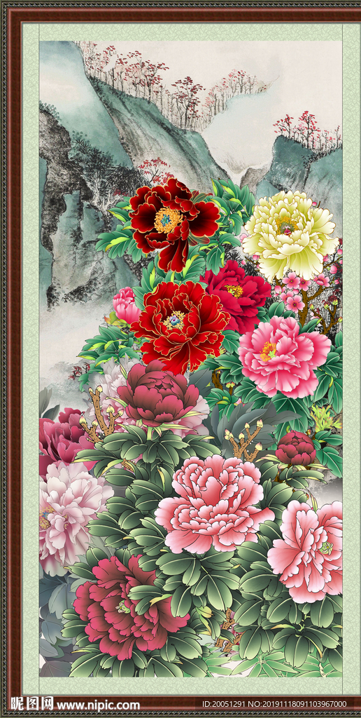 国画牡丹