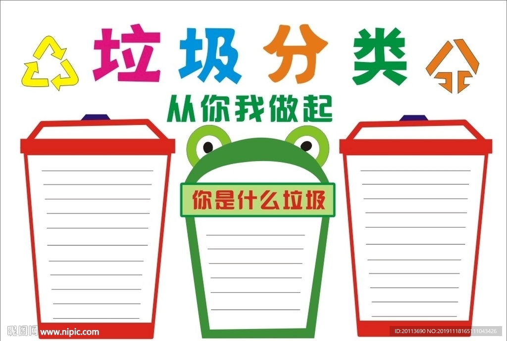 垃圾分类手抄报