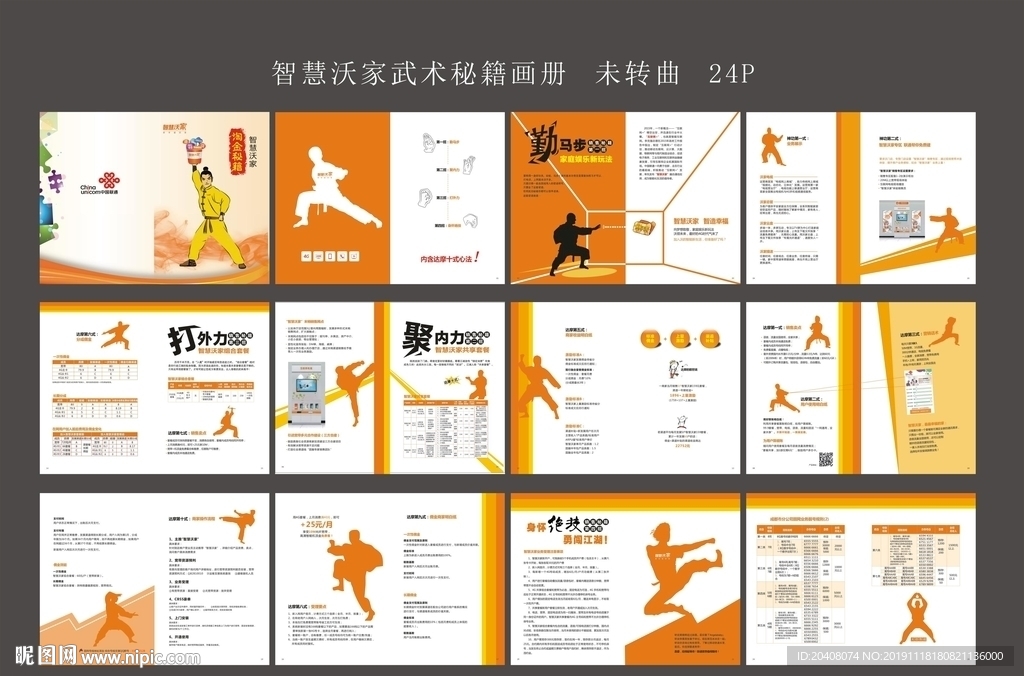 智慧沃家武术招式秘籍画册