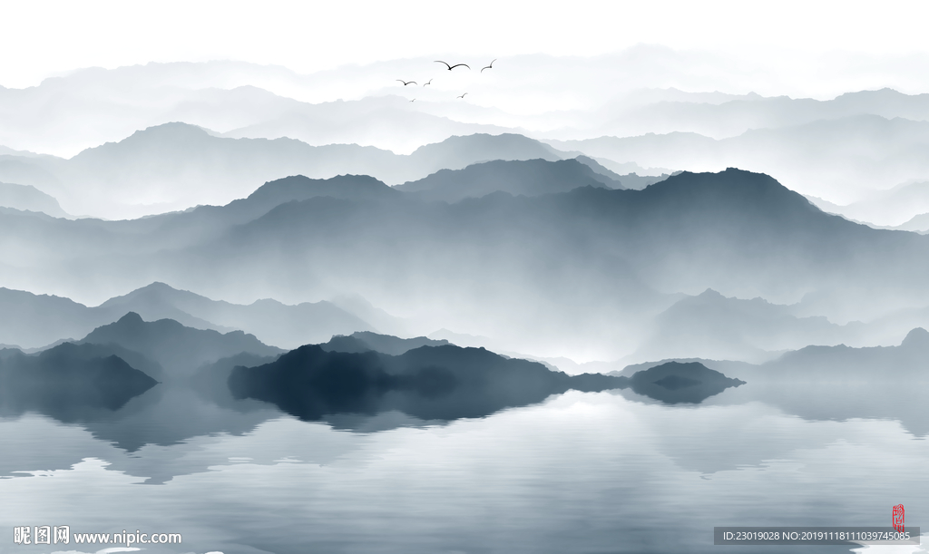意境水墨山水