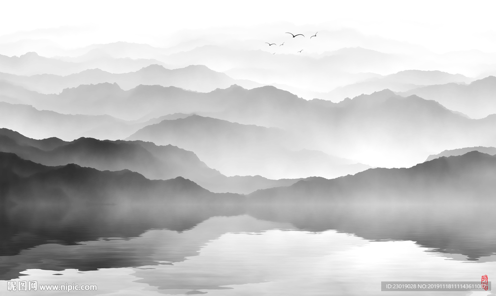 意境水墨山水