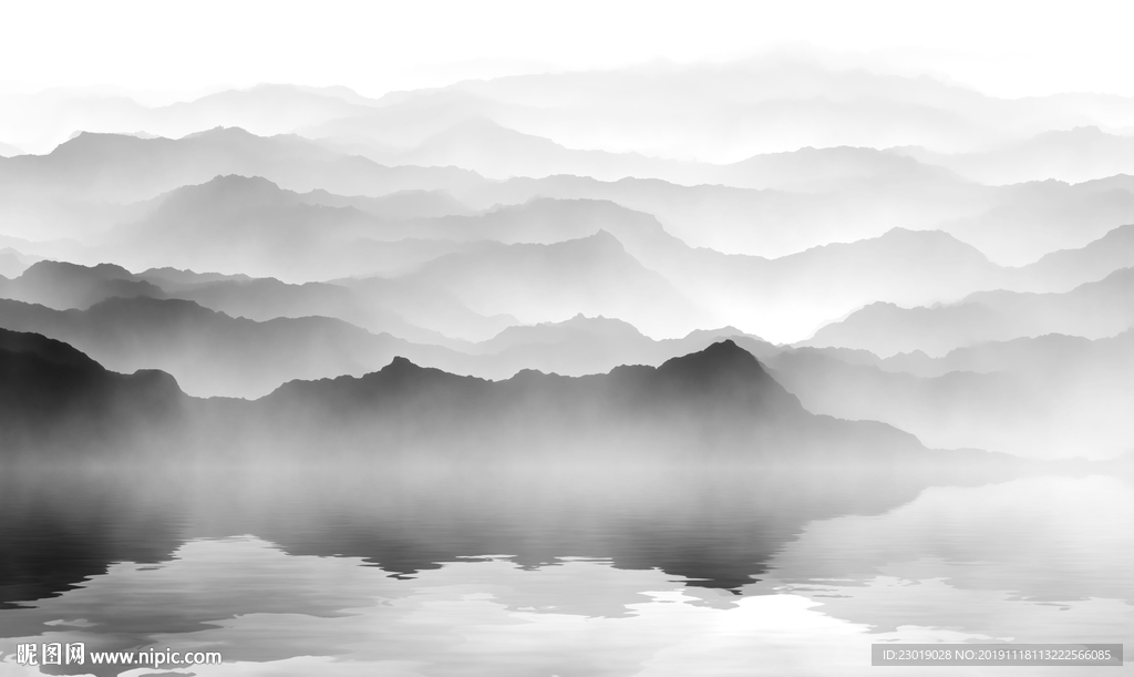 抽象山水画