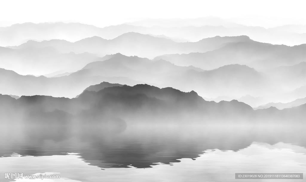 水墨山水画