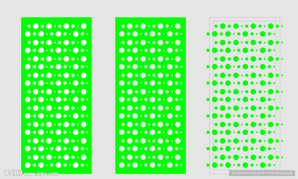 小圆点花格镂空雕刻