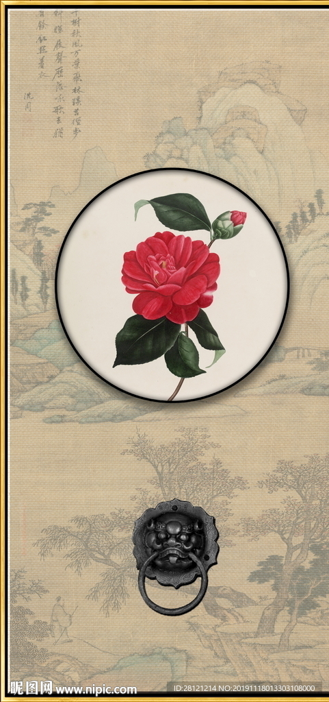 创意现代花卉装饰画