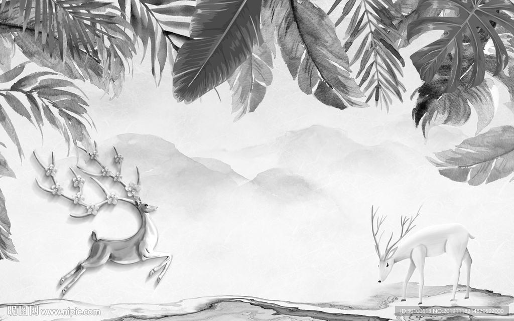 简约 欧式 装饰画 TIF分层