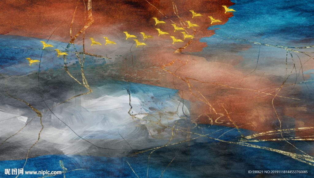 抽象油画
