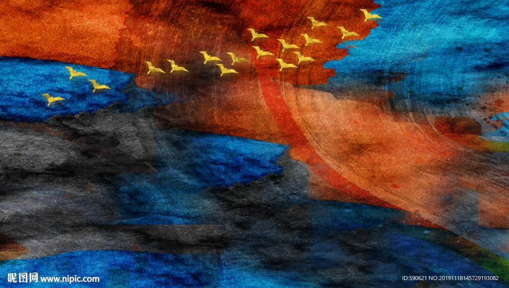 抽象油画