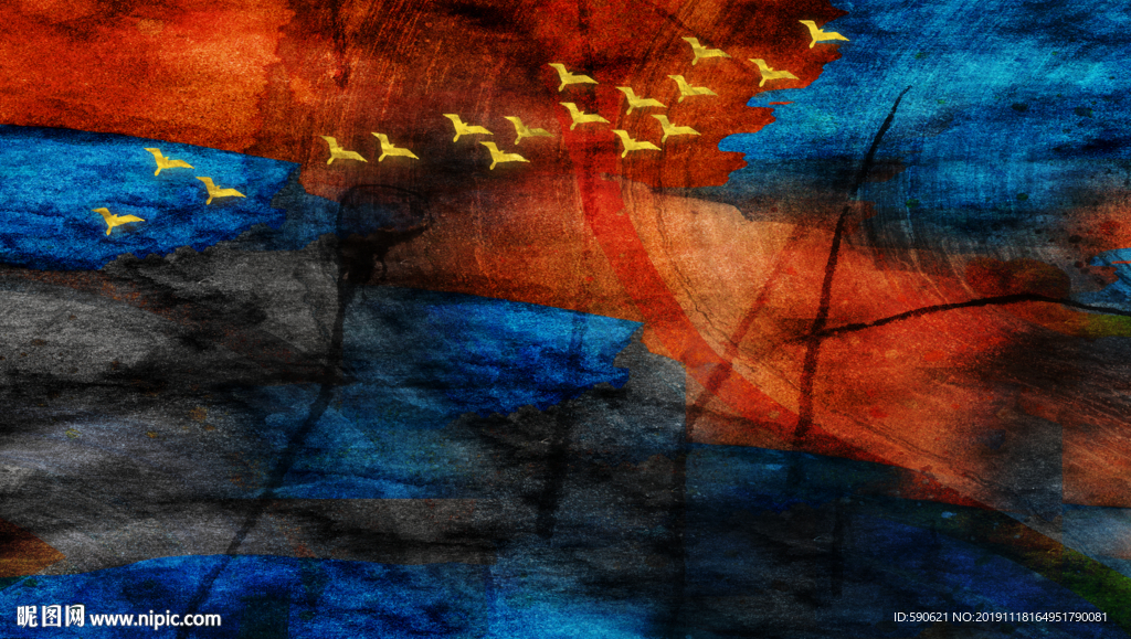 抽象油画