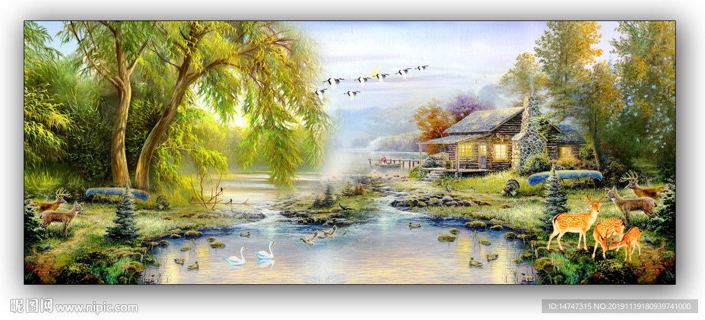 田园油画