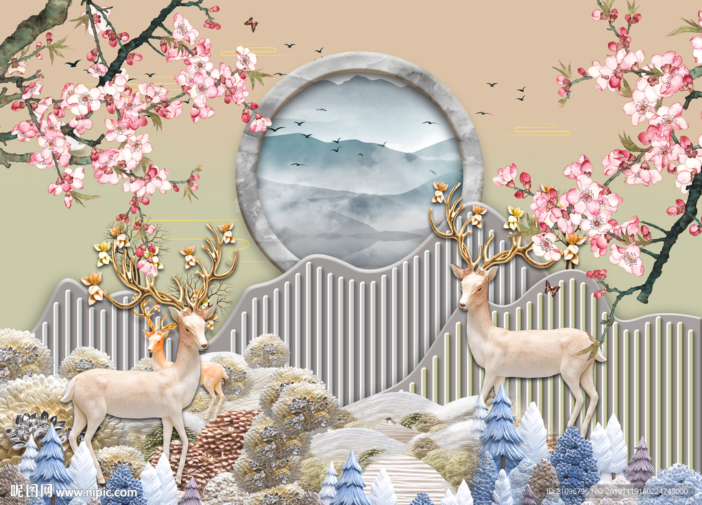 3D电视背景墙