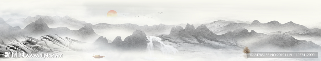 高端巨幅山水画