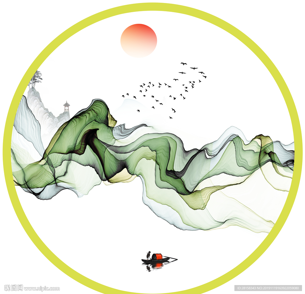 抽象山水