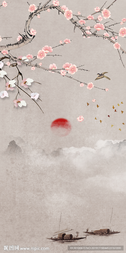 简约过道玄关画 tif分层