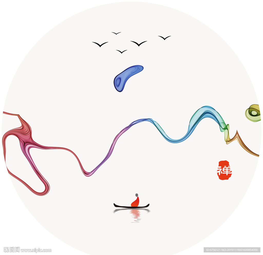 抽象意境水墨画禅意水墨