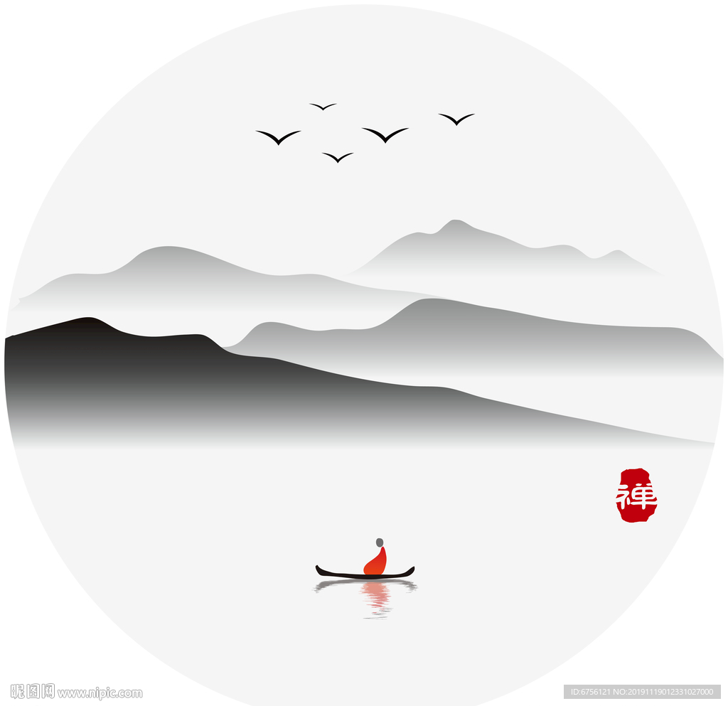 禅意水墨装饰画