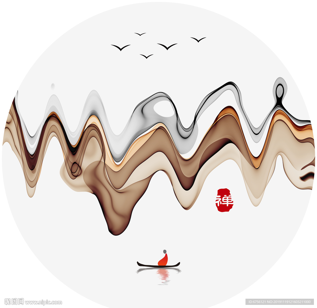 禅意水墨装饰画