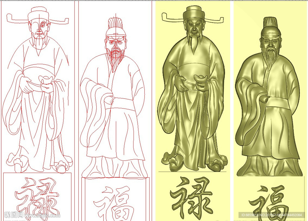 精雕图 浮雕图 墓碑