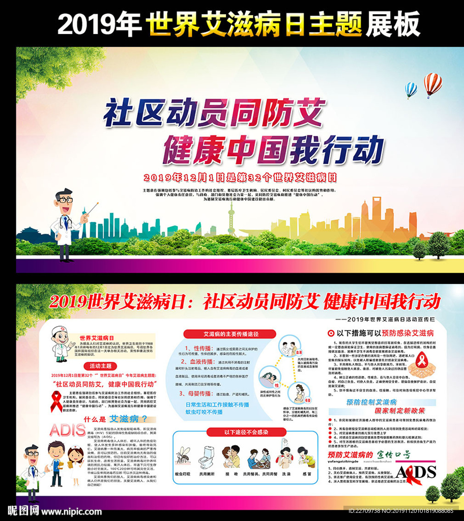 2019艾滋病宣传栏
