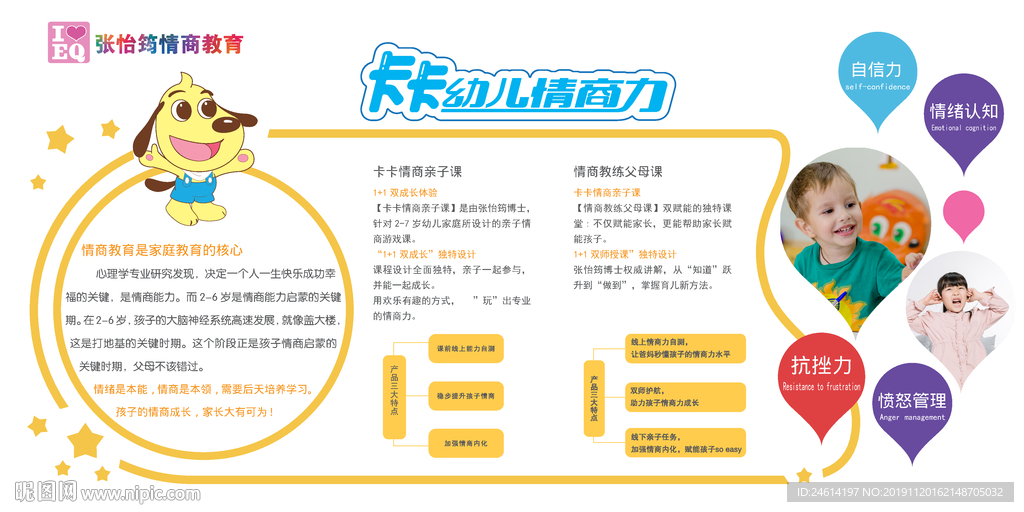 幼儿情商教育宣传画