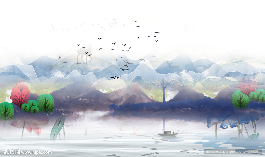 新中式山水