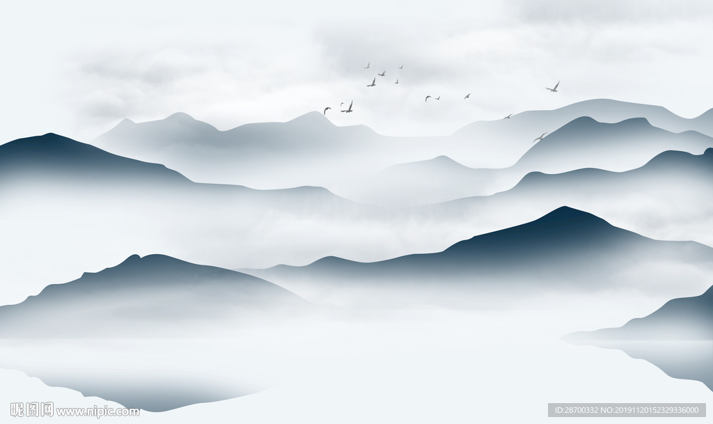 水墨山水画