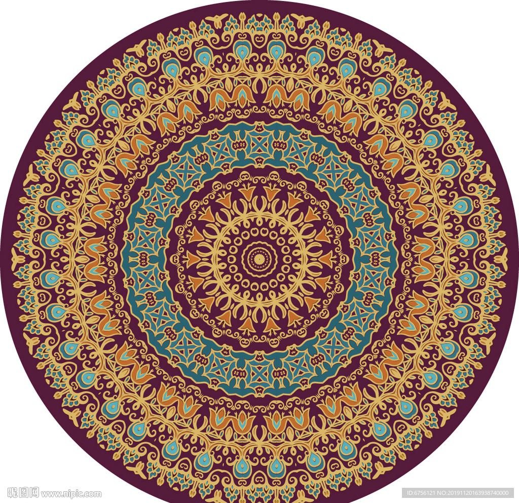 地毯花纹服饰花纹图案背景