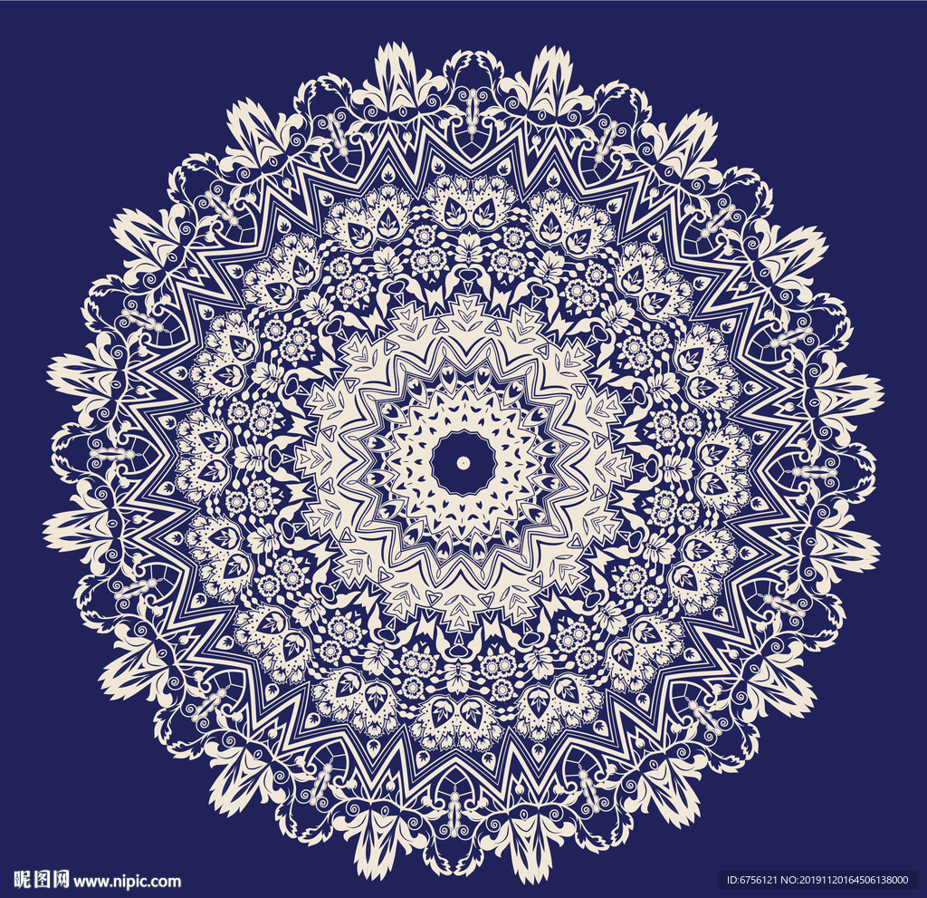 矢量蕾丝花纹背景花纹图案