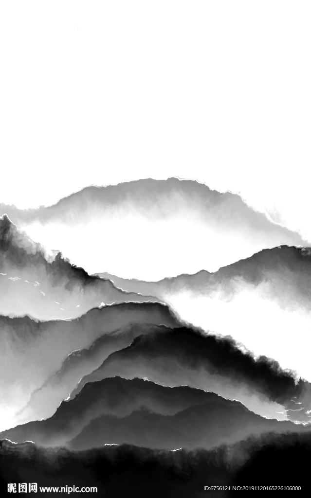 水墨山水装饰画