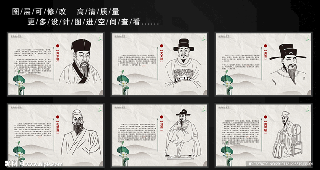 古代名人简介