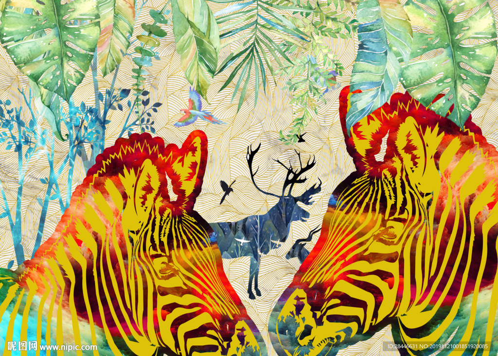 北欧装饰画 背景墙