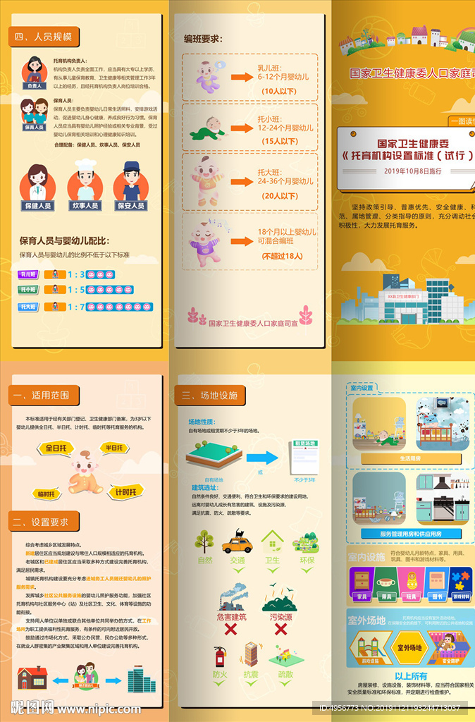 托育机构设置标准三折页
