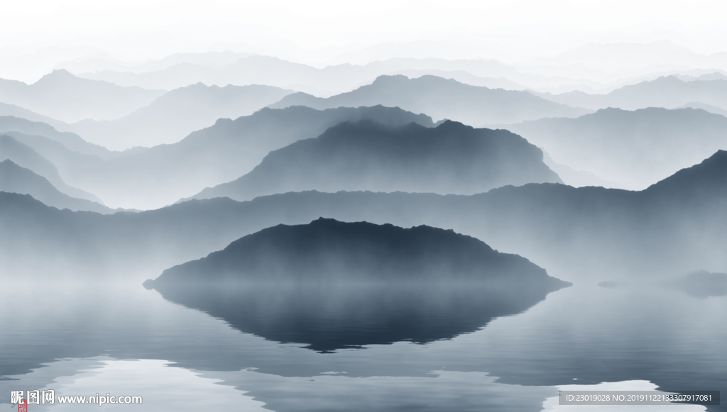 意境山水画抽象山水意境山水画