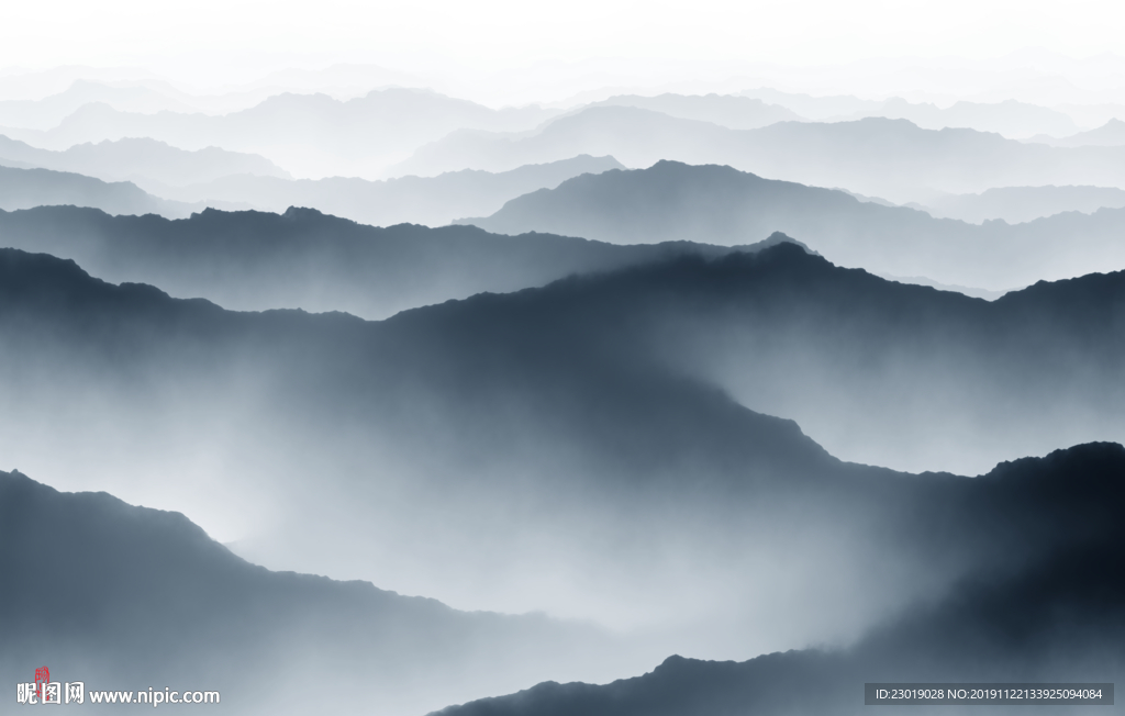抽象山水