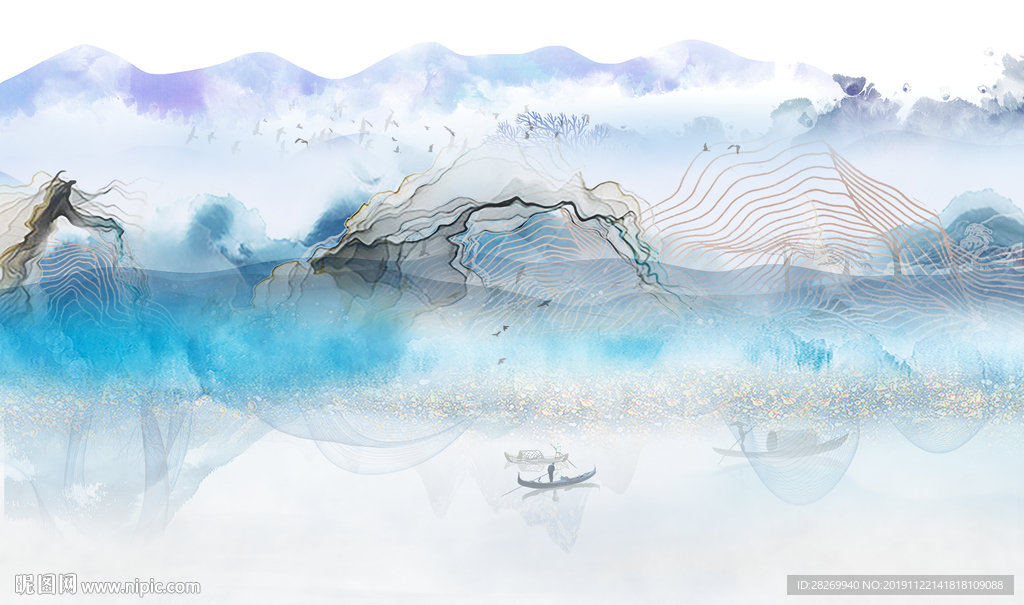 水墨山水画