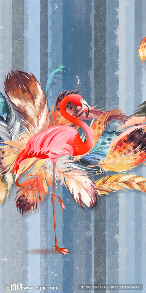 别墅欧式玄关画 TIF分层