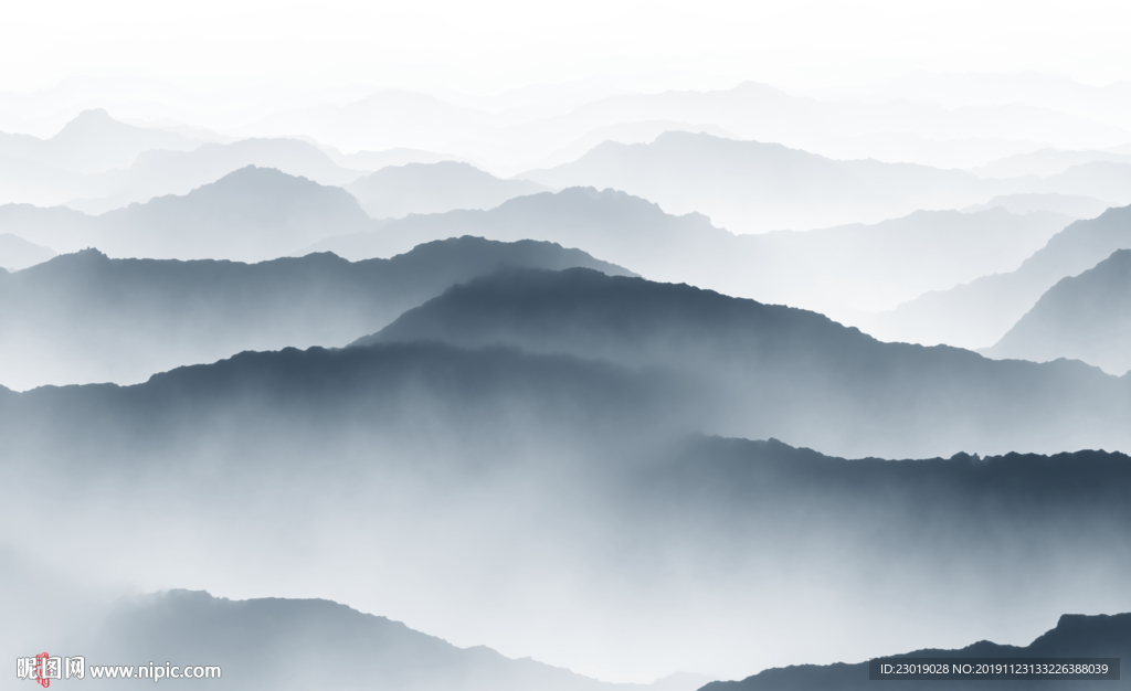抽象山水画