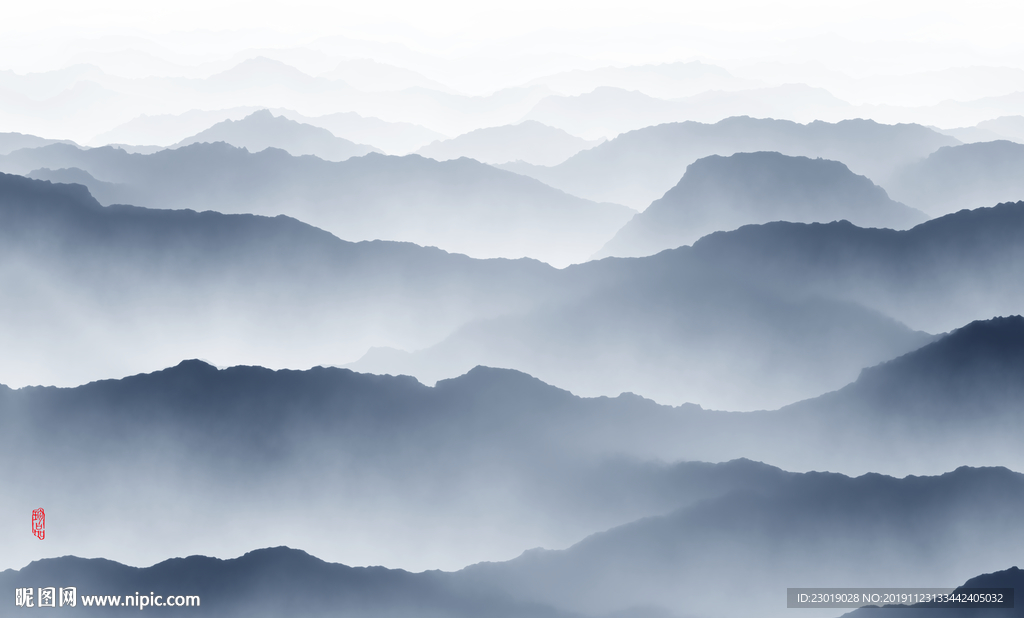 抽象山水背景