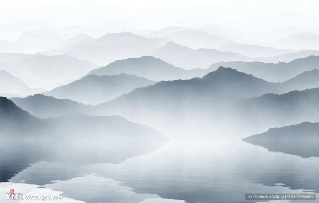 中式水墨山水