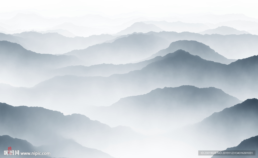 中式水墨山水