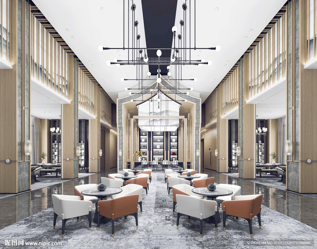 极简轻奢酒店宴客厅