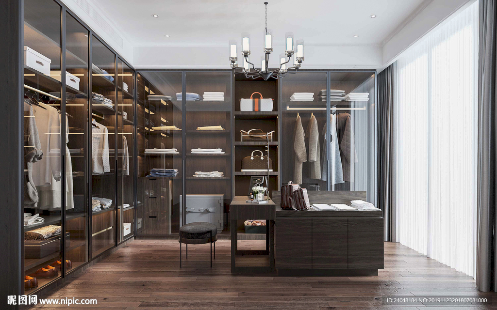 极简轻奢衣帽间