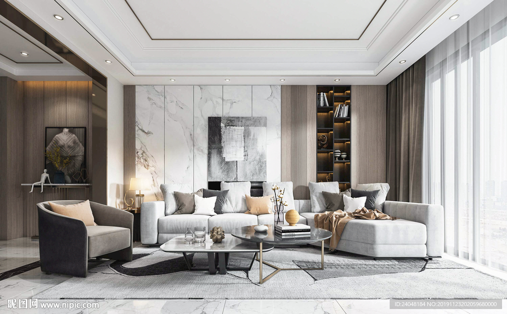 极简 轻奢 客厅