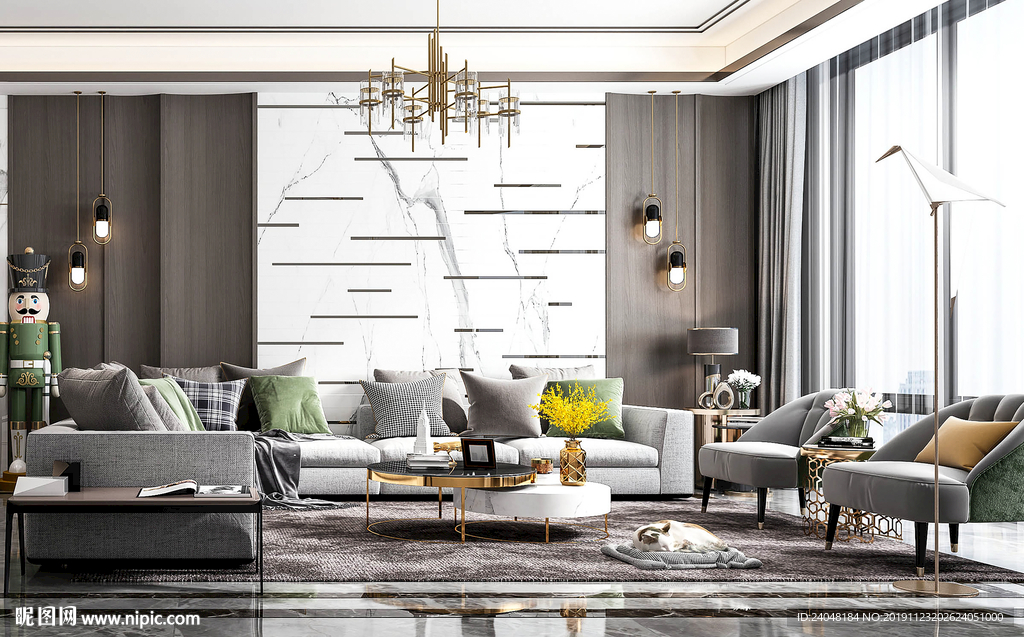 极简 轻奢 客厅