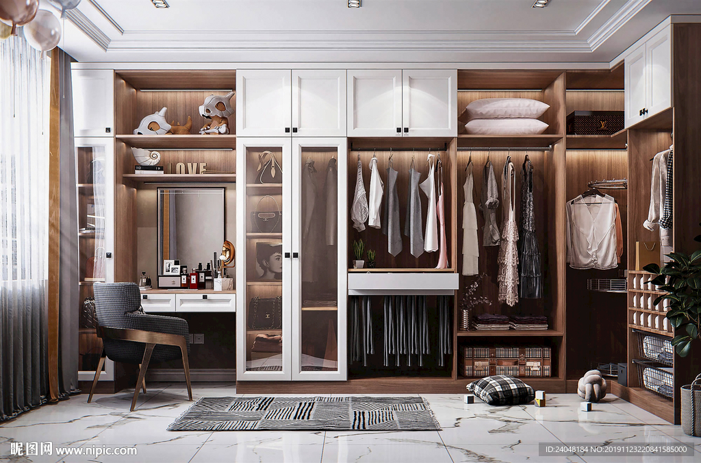 极简轻奢衣帽间