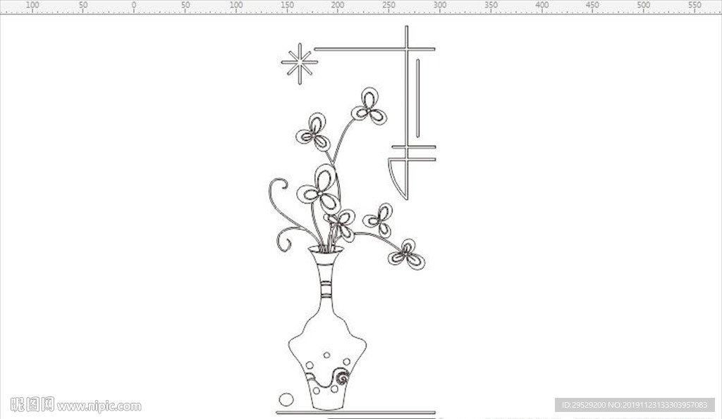 移门图案雕刻路径