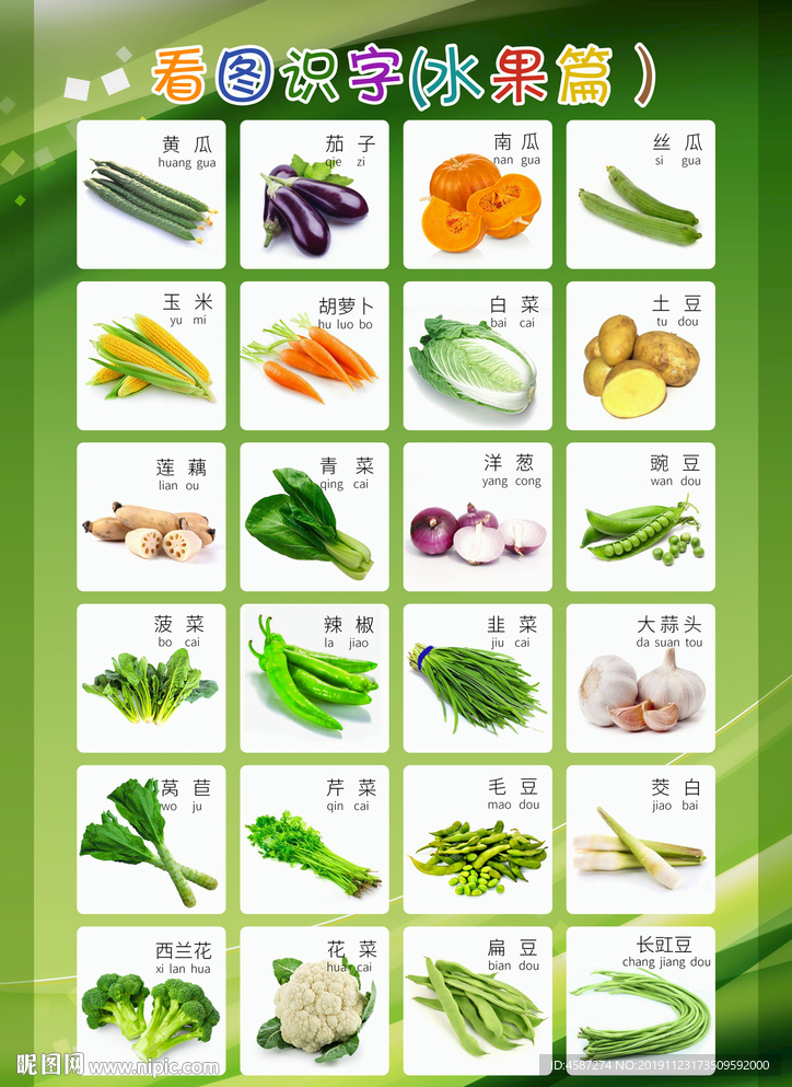 看图识字蔬菜篇