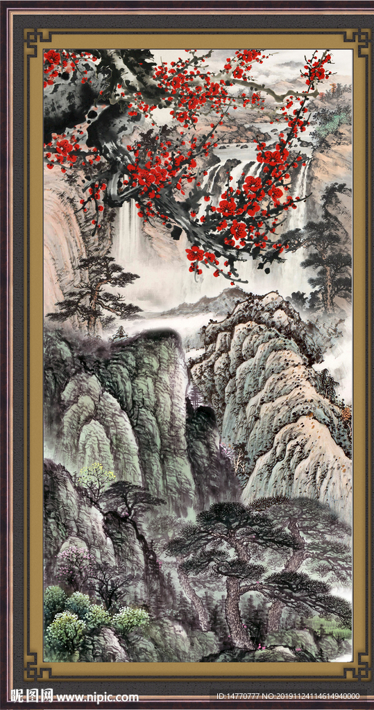 国画梅花