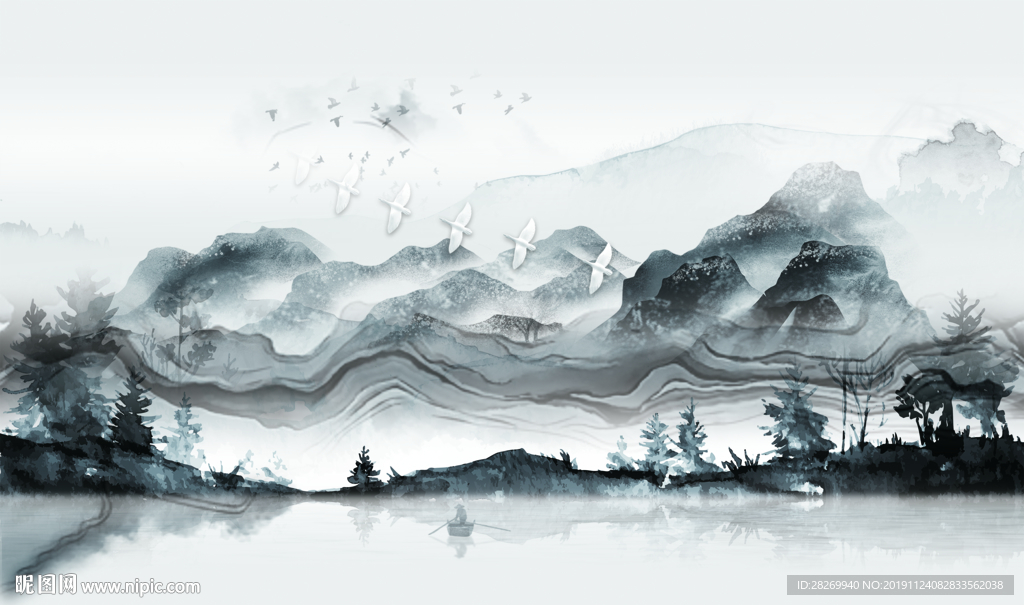 新中式山水
